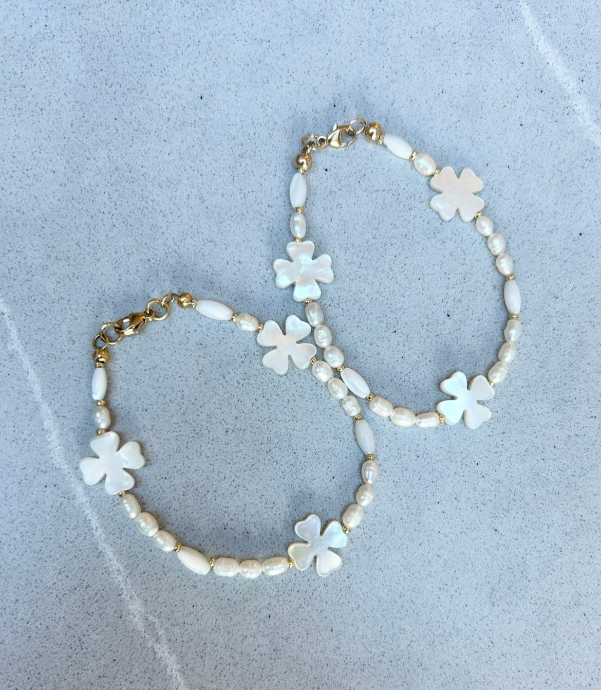 Mother of Pearl Clover Bracelet