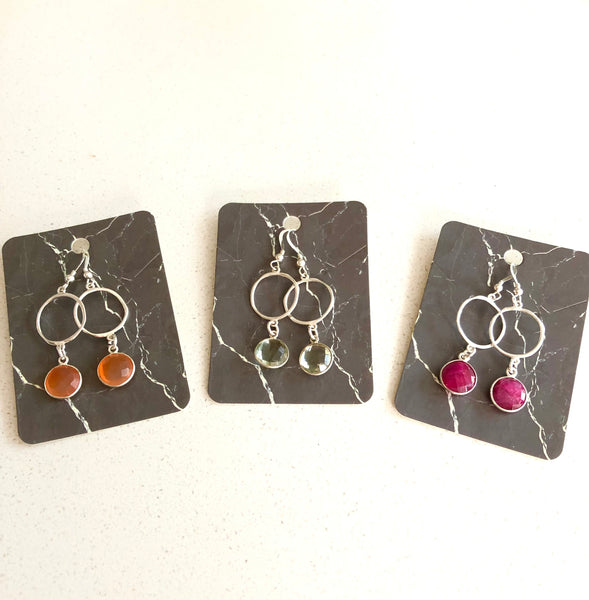 Gemstone Drop Earring