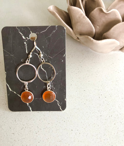 Gemstone Drop Earring