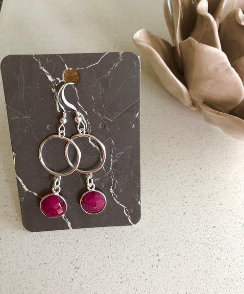 Gemstone Drop Earring