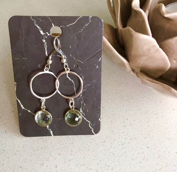 Gemstone Drop Earring