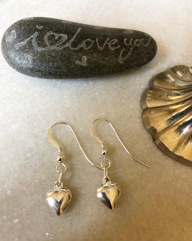 Sterling Silver Heart Earrings