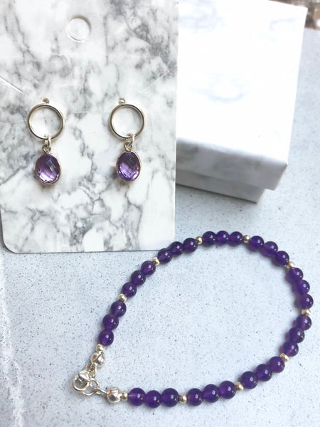 Amethyst Gemstone Necklace