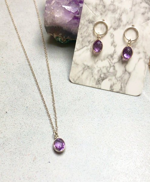 Amethyst Gemstone Necklace