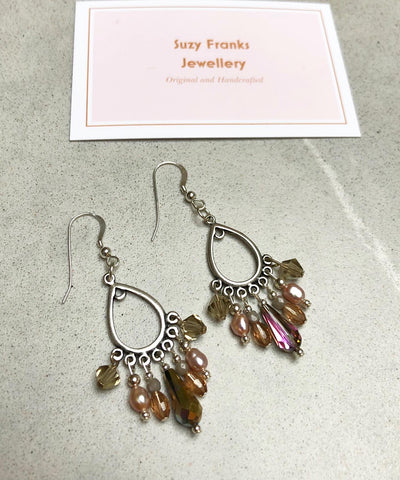 Silver Chandelier Party Earring