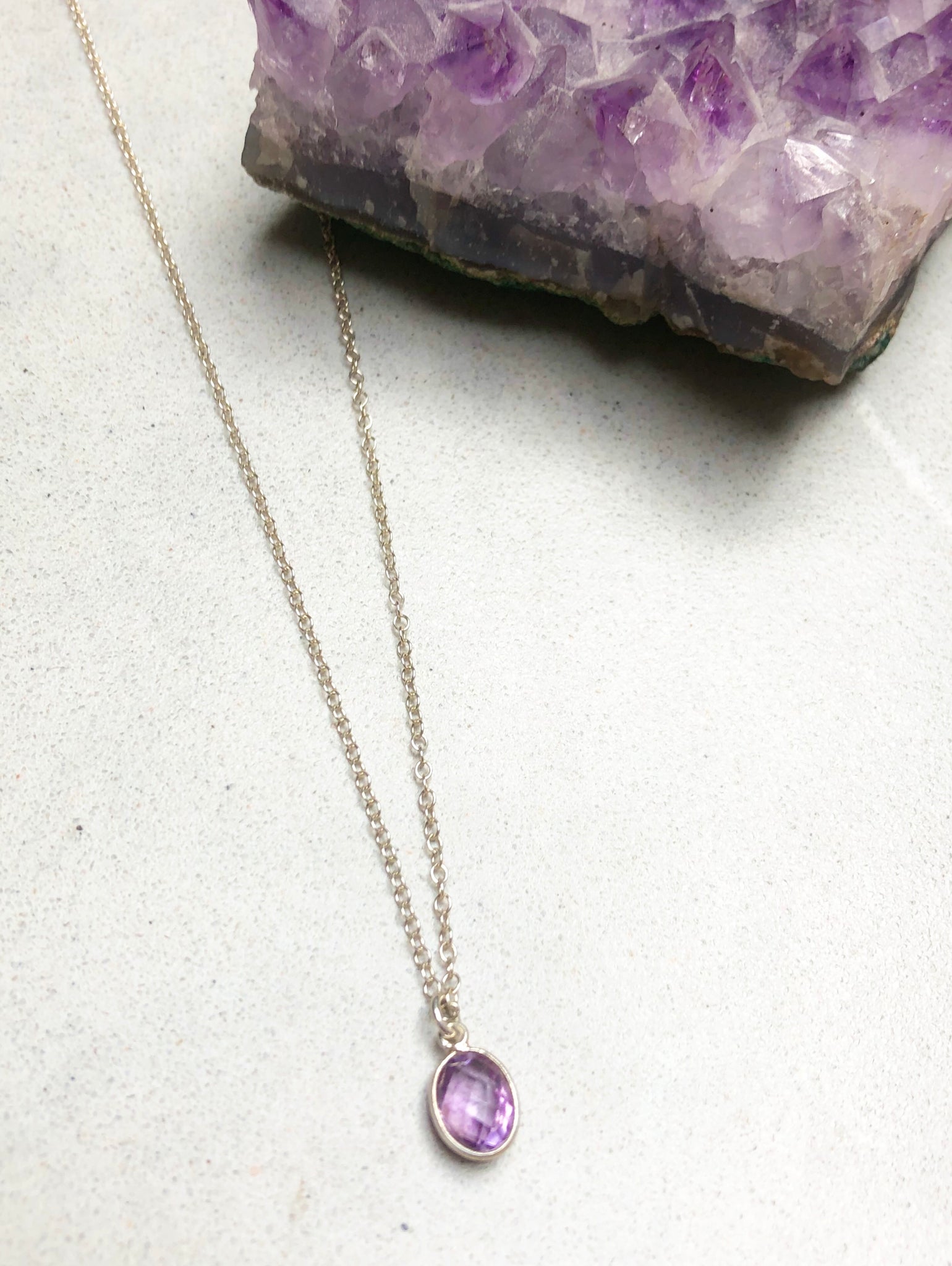 Amethyst Gemstone Necklace