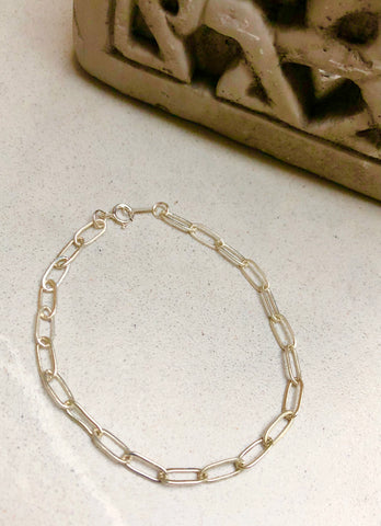 Sterling Silver Drawn Cable Bracelet