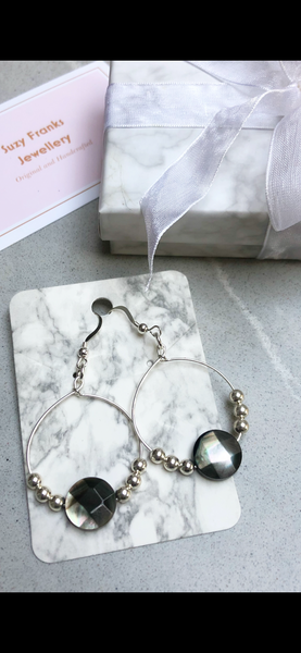 Mother of Pearl and Sterling Silver Pendant